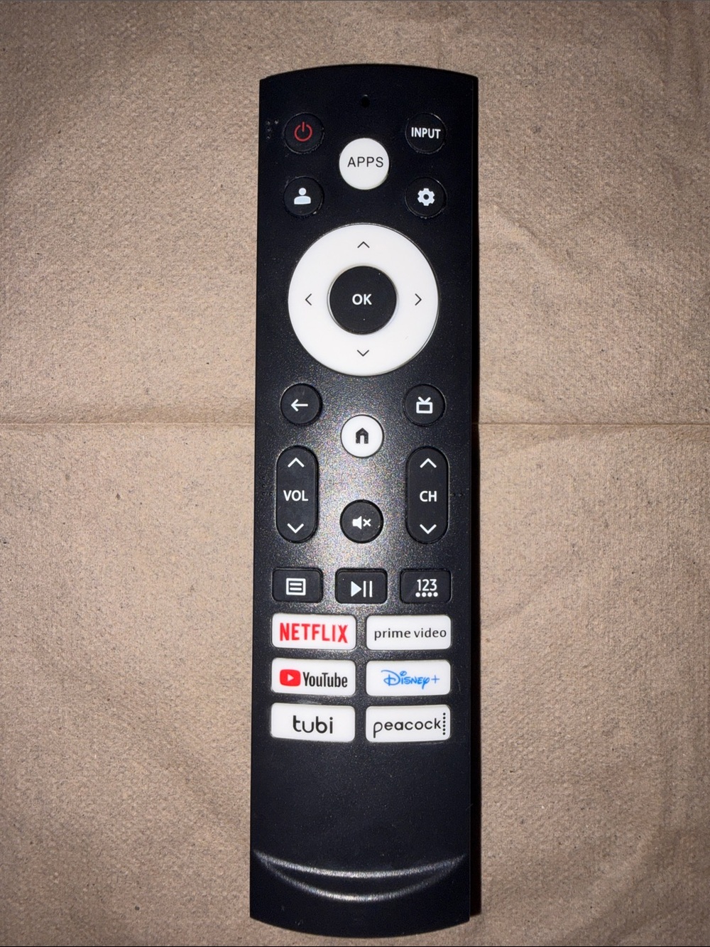 Smart TV Replacement Remote with Streaming Buttons